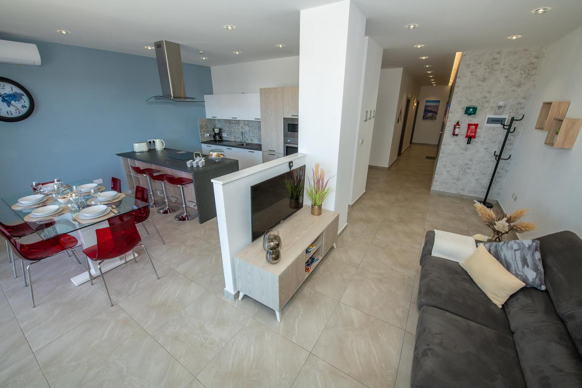 Clifftop Modern Apartment Mellieħa Exterior foto