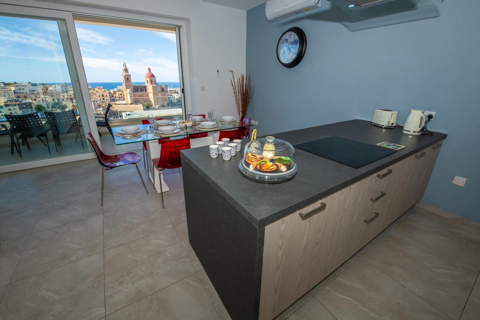 Clifftop Modern Apartment Mellieħa Exterior foto