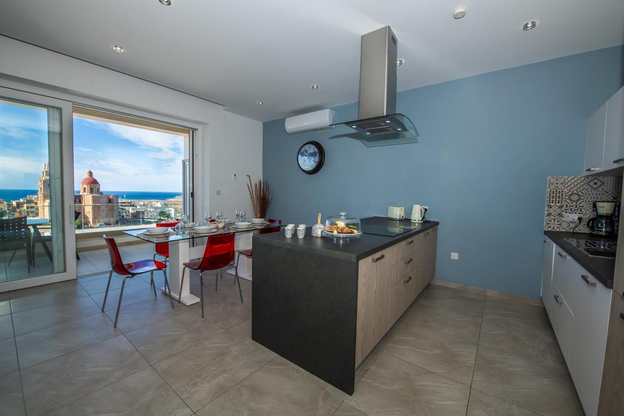 Clifftop Modern Apartment Mellieħa Exterior foto